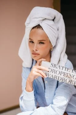 Harper Button Down - Blue Seersucker -Sunreef Bikinis Shop 240514 skatie 1008