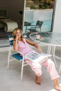 Beau Vest - Pink Seersucker -Sunreef Bikinis Shop 240514 skatie 1078 Edit 0556a5ae 8377 421c a196 4f1cf8c138de