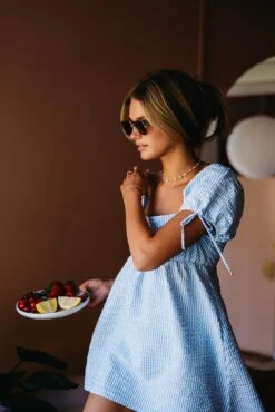 Tobi Dress - Blue Seersucker 15 Tobi Dress - Blue Seersucker -Sunreef Bikinis Shop 240514 skatie 1490