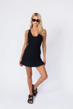 Jane Tennis Dress - Black -Sunreef Bikinis Shop BlackRe Stock 46