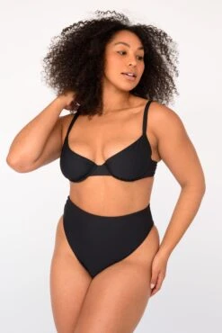 Monroe Bottom - Black -Sunreef Bikinis Shop SKATIE BlackRe stockCURVE 249