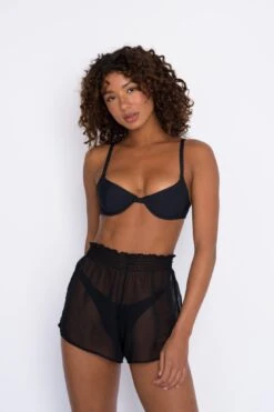 Olivia Short Chiffon - Black