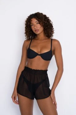 Olivia Short Chiffon - Black -Sunreef Bikinis Shop SKATIE Blackrestock 37