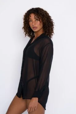 Lily Tunic Chiffon - Black -Sunreef Bikinis Shop SKATIE Blackrestock 47