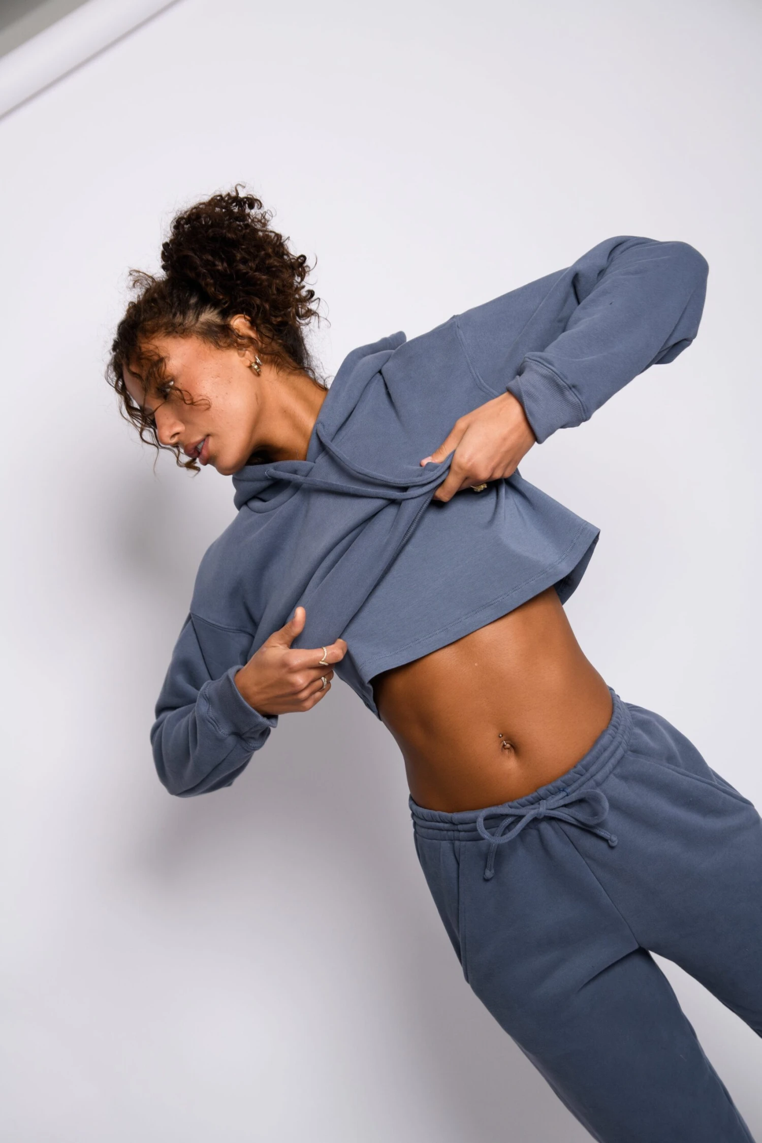 ULTRALUX Rocky Sweatpants - Denim 4 ULTRALUX Rocky Sweatpants - Denim - Image 2