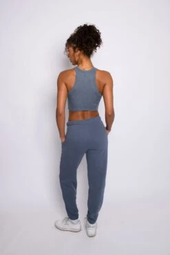 Monica Crop Ribbed - Denim 12 Monica Crop Ribbed - Denim -Sunreef Bikinis Shop SKATIE Denim 139