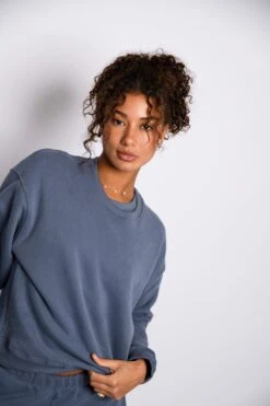 ULTRALUX Chris Crewneck - Denim
