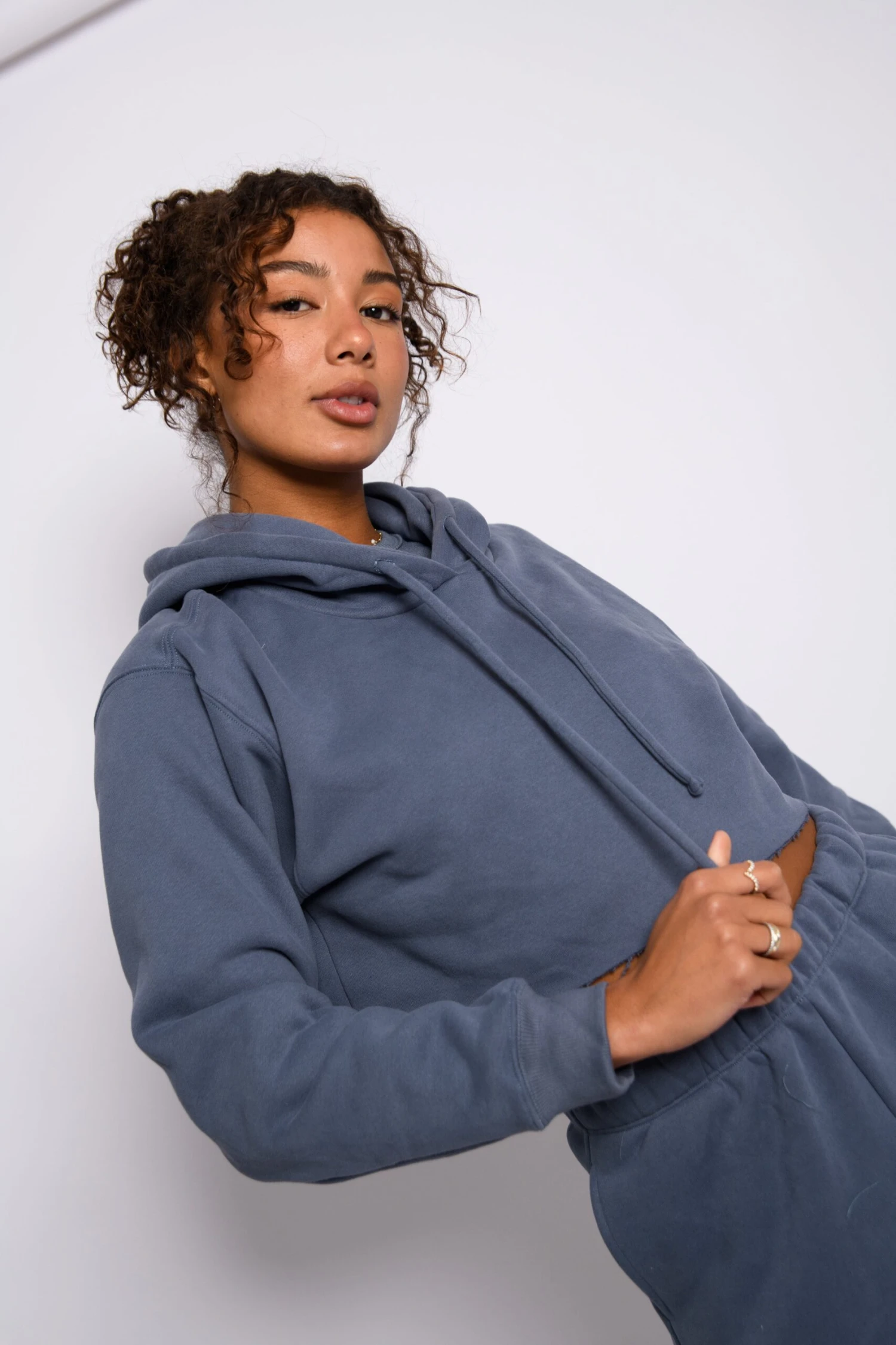 ULTRALUX Ariana Hoodie - Denim 11 ULTRALUX Ariana Hoodie - Denim - Image 9