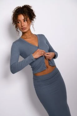 Clara Cardigan - Denim 14 Clara Cardigan - Denim -Sunreef Bikinis Shop SKATIE Denim 220