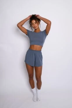 Baby Tee Jersey - Denim -Sunreef Bikinis Shop SKATIE Denim 45