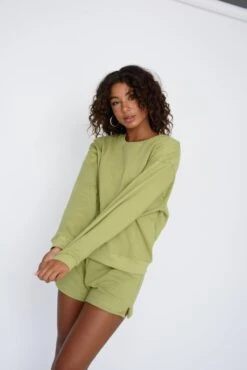 ULTRALUX Chris Crewneck - Matcha -Sunreef Bikinis Shop SKATIE Matcha 65