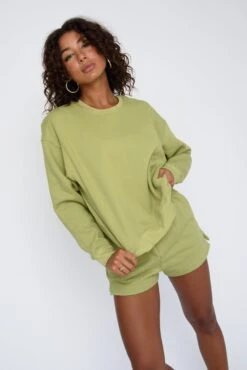 ULTRALUX Chris Crewneck - Matcha -Sunreef Bikinis Shop SKATIE Matcha 67