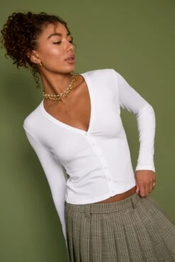 Clara Cardigan - White