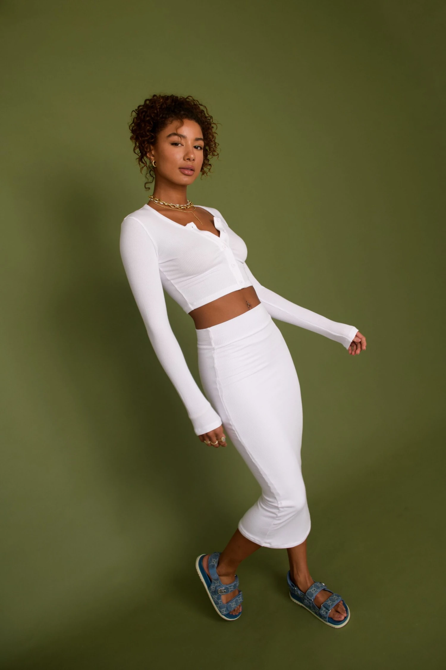 Serena Skirt - White 4 Serena Skirt - White - Image 2