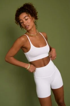 Ribbed Bike Short - White -Sunreef Bikinis Shop SKATIE White 166 Edit 1a5f7706 65ae 4d29 bd26 f3acbd1f84f4