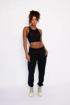 Monica Crop Jersey - Black -Sunreef Bikinis Shop SKATIE black 87