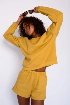 ULTRALUX Chris Crewneck - Marigold 18 ULTRALUX Chris Crewneck - Marigold -Sunreef Bikinis Shop SKATIE marigold 10