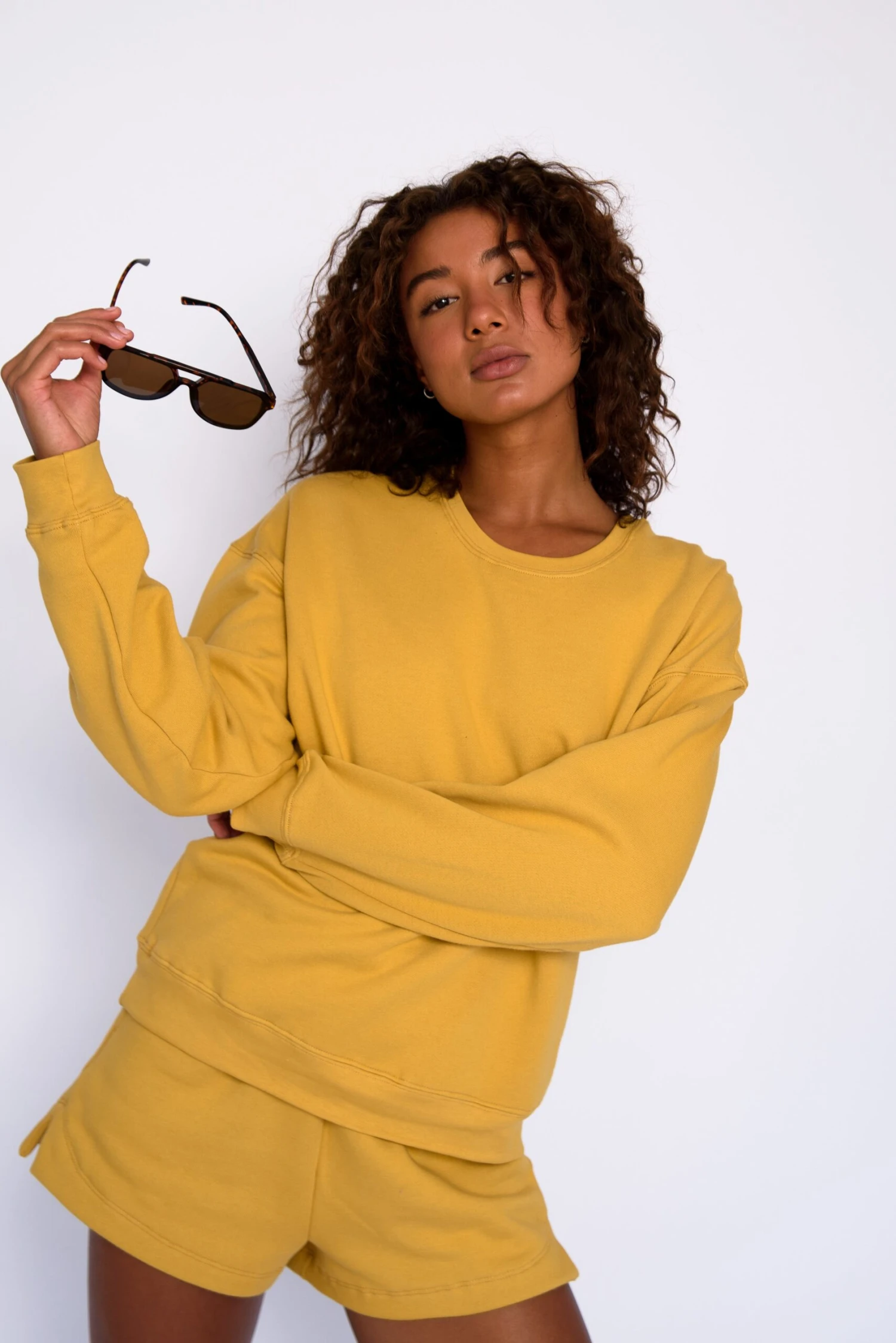 ULTRALUX Chris Crewneck - Marigold 4 ULTRALUX Chris Crewneck - Marigold - Image 2