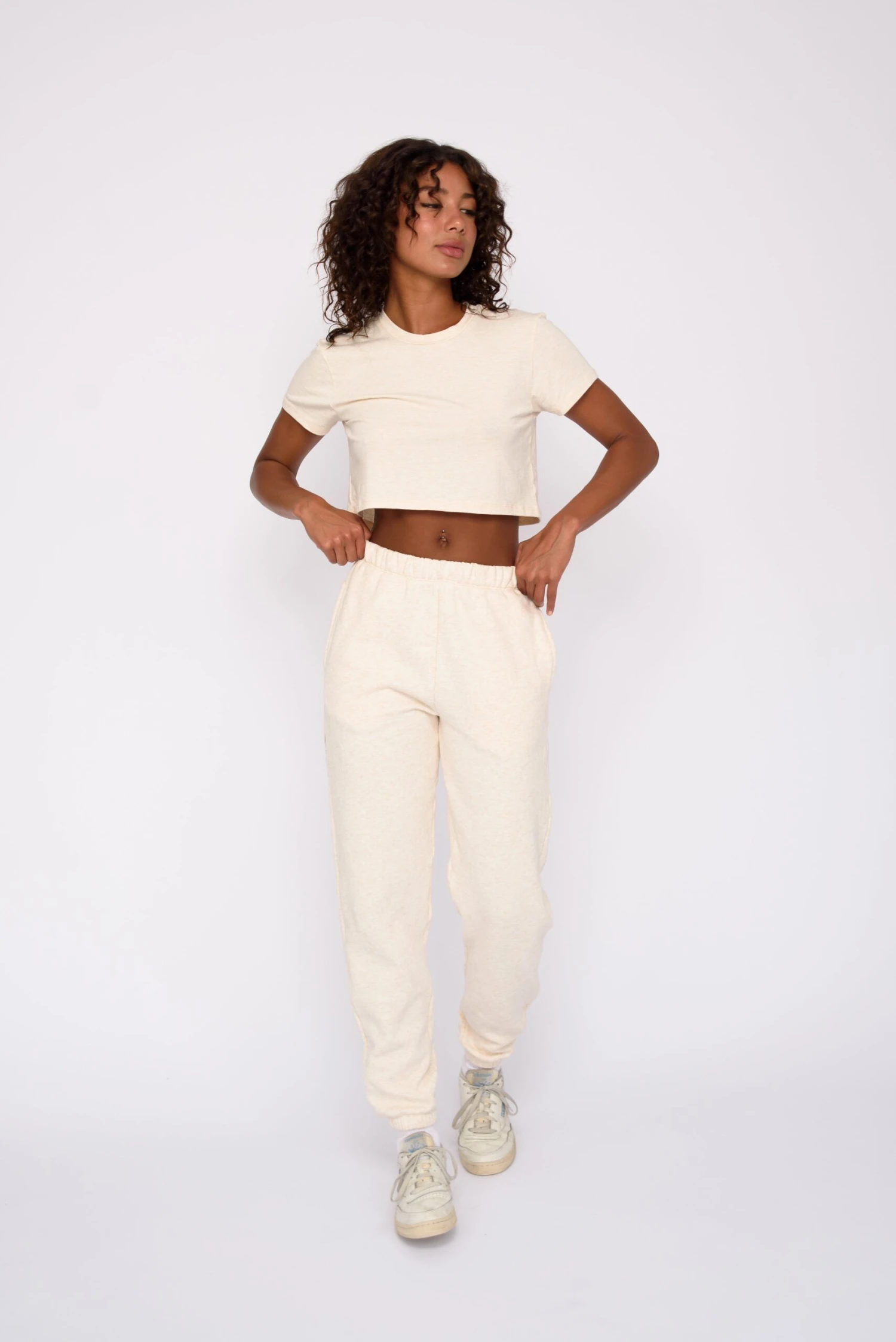 ULTRALUX Ziggy Sweatpants - Latte 7 ULTRALUX Ziggy Sweatpants - Latte - Image 5
