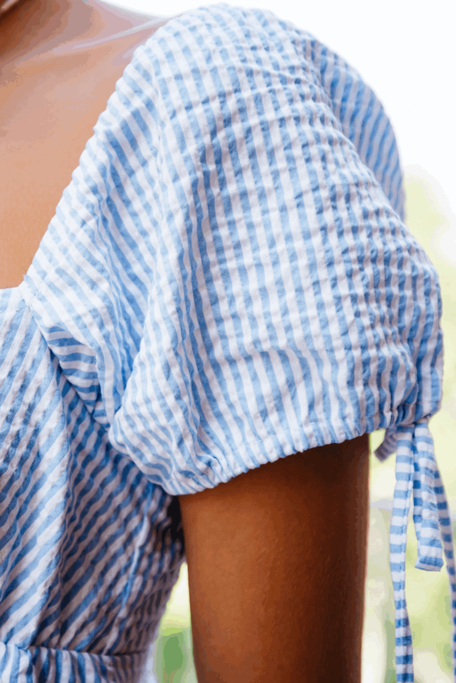 Tobi Dress - Blue Seersucker 7 Tobi Dress - Blue Seersucker - Image 5